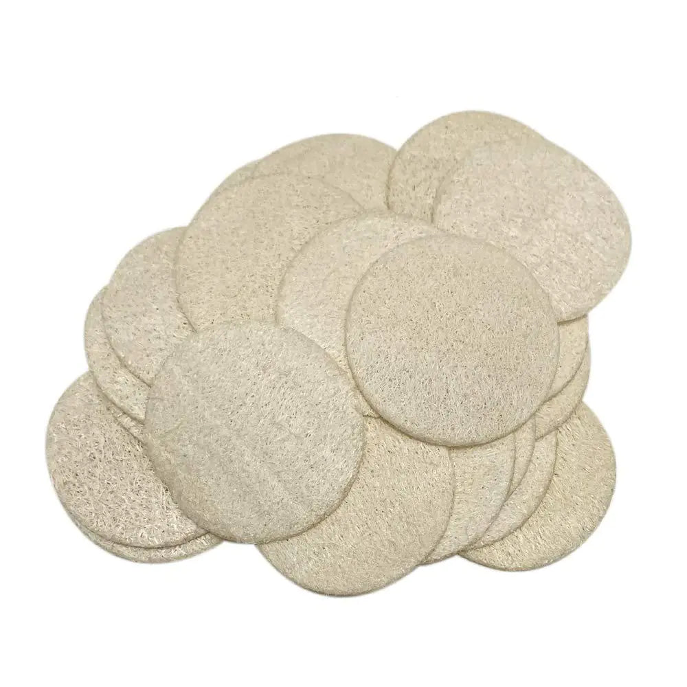 Eco-Friendly Loofah Face Pads 6x6cm