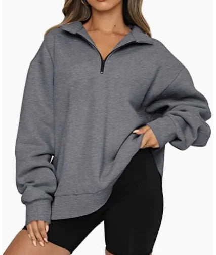 Chic Half-Zip Cosy Pullover
