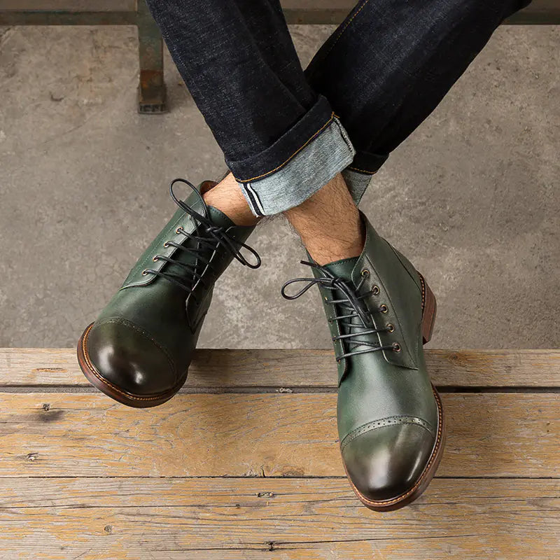 Men's Classic British Leather Boots