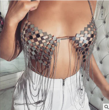 Chic Geometric Chest Chain