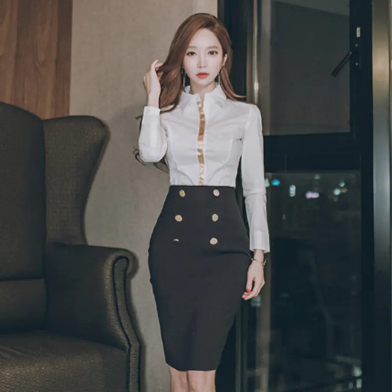 Curve-Hugging Midi Skirt