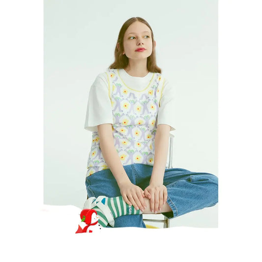 Chic Japanese Blossom Tank