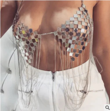 Chic Geometric Chest Chain
