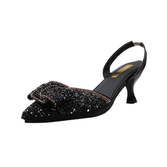 Glam Rhinestone Stiletto Sandals
