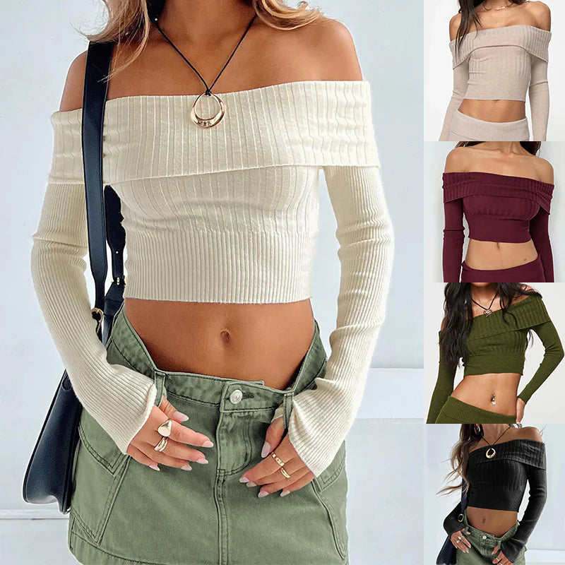 Chic Foldover Sweater