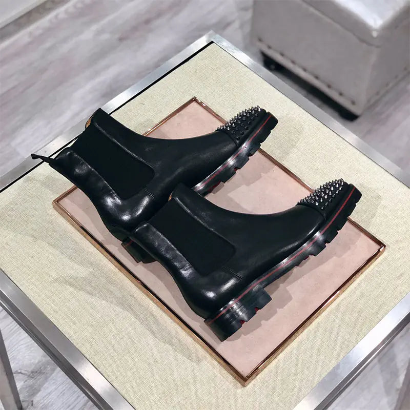 Men's Luxe Leather High-Tops for Business & Casual