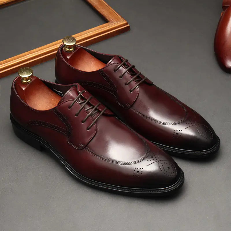 Cowhide Canvas Board Shoes