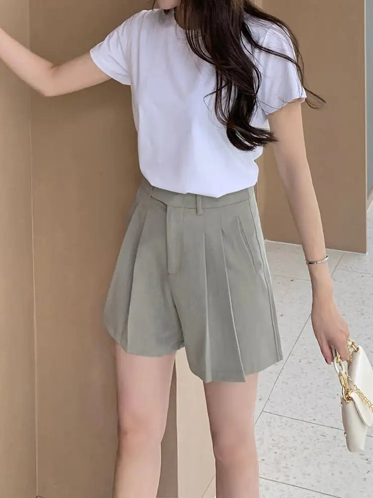 Chic Pleated Mini Skort