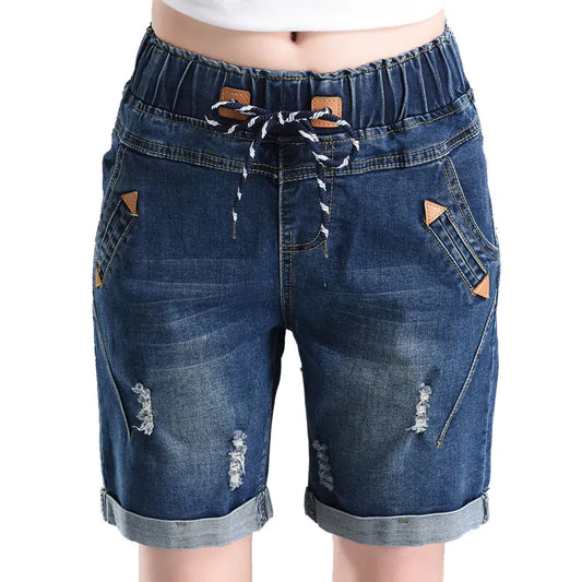 Casual Summer Distressed Denim Shorts