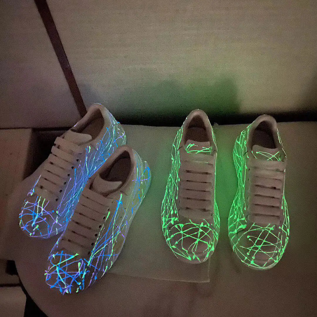2020 McQueen Vibrant Graffiti Sneakers