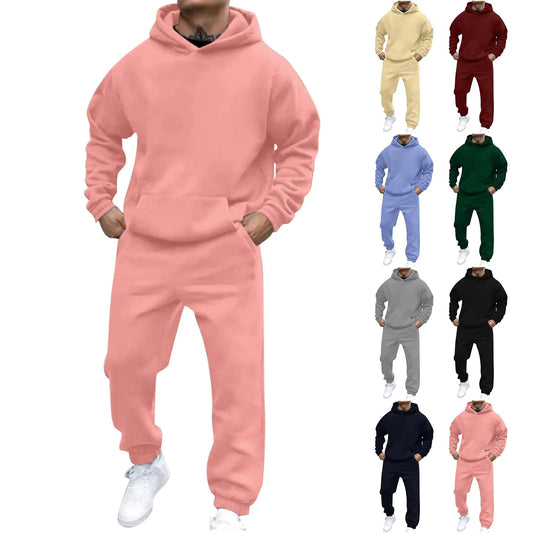 Kaniem Men's Green 2-Piece Leisure Tracksuit