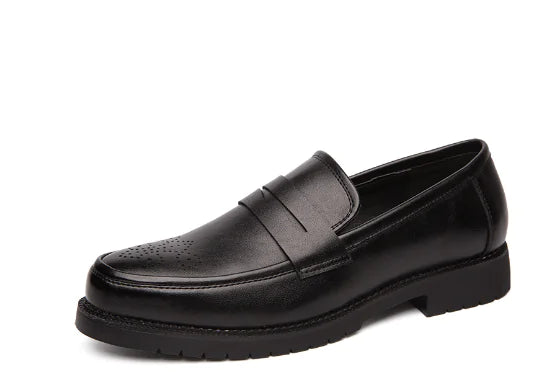 Men's Sleek Leather Dress Loafers