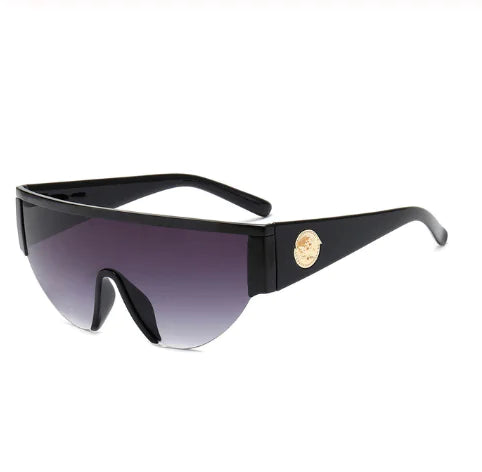 Vintage Pilot Half-Frame Sunglasses