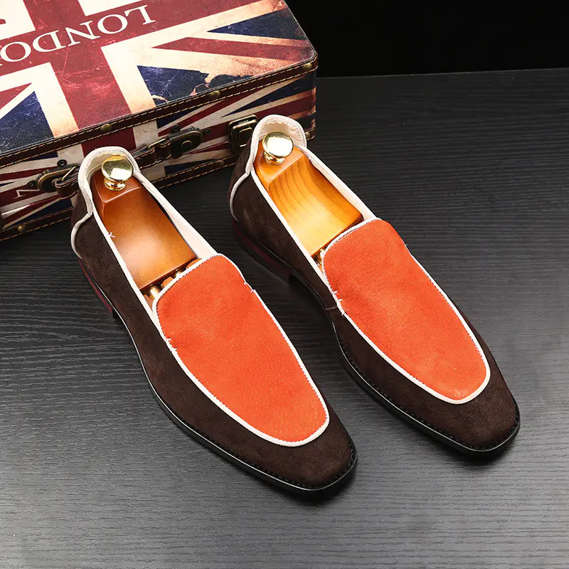 Men's Dual-Tone Professional Leather Shoes