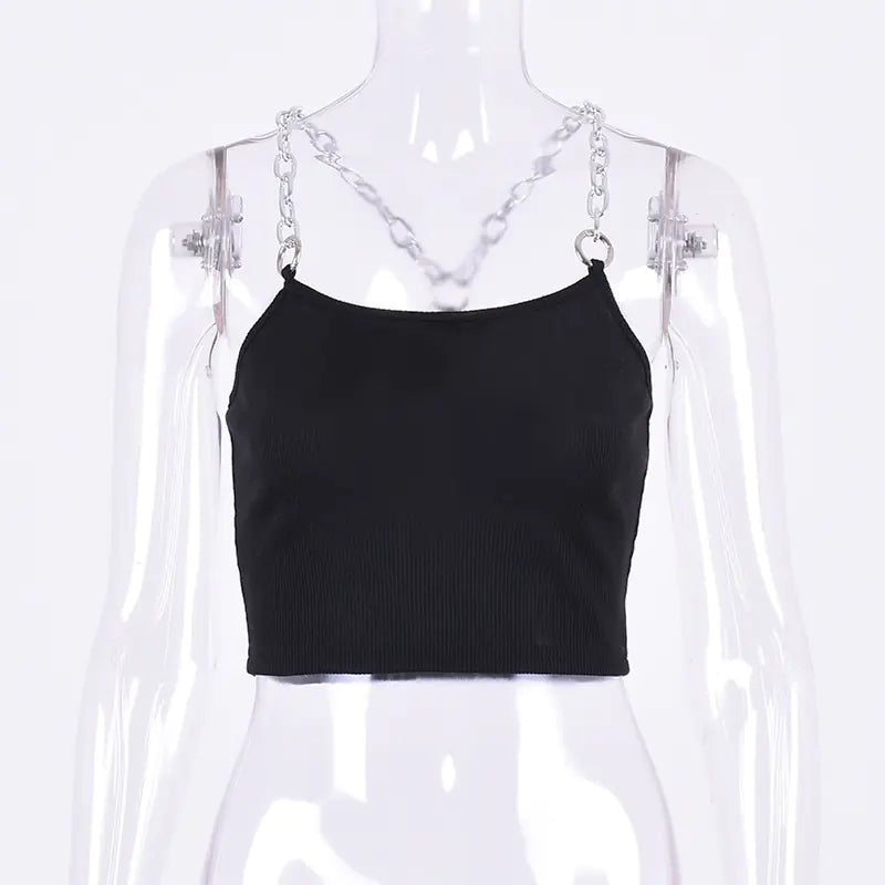 Chic Chain Link Crop Tank