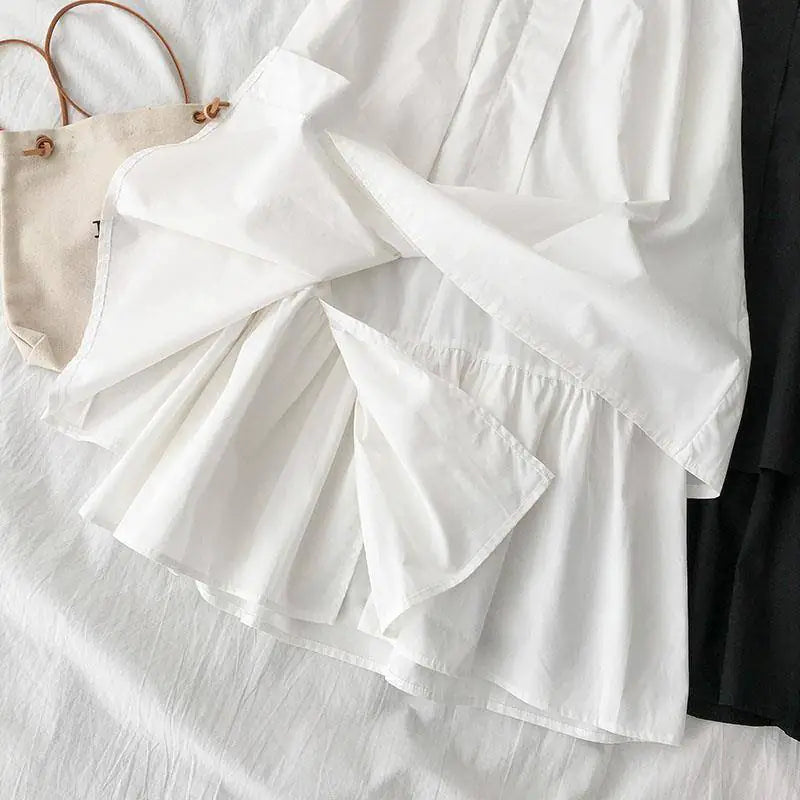 Chic High-Waist A-line Midi Skirt