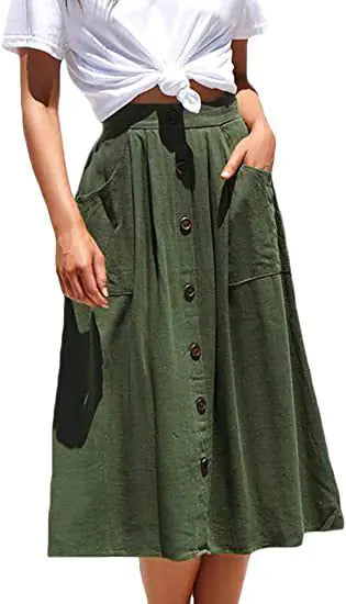 Chic Button-Down Skirt