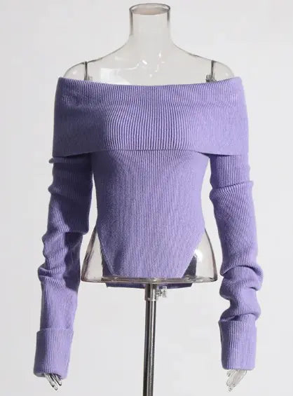 Chic Bare Shoulder Blouse