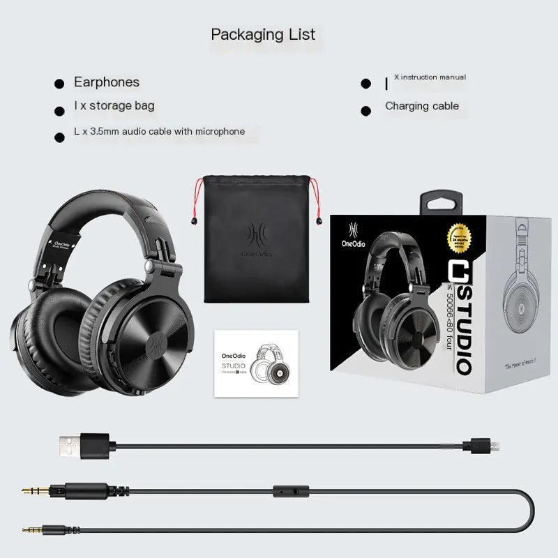 OneOdio Flex Bluetooth Headphones with Removable Cord