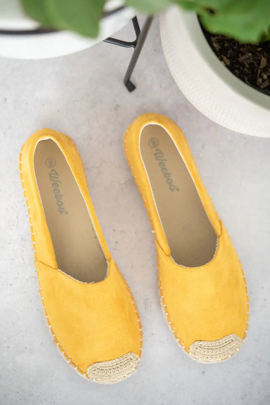 Sunny Yellow Espadrille Loafers