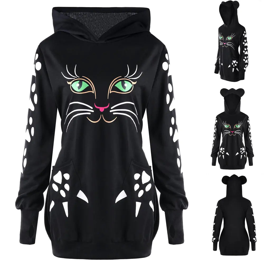 Feline Fashion Plus Hoodie