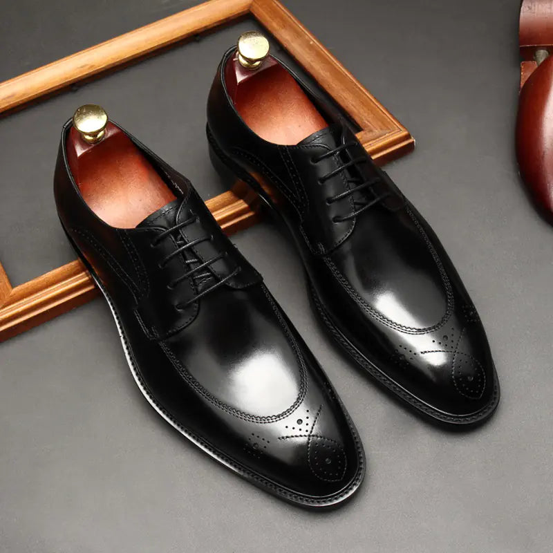 Cowhide Canvas Board Shoes