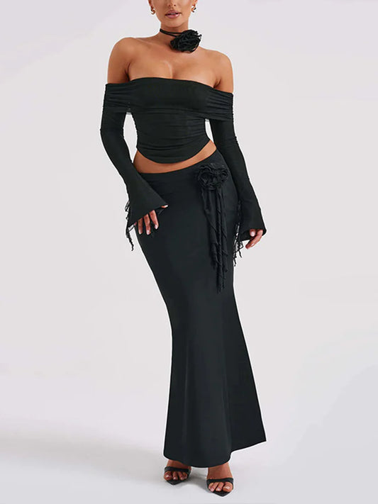 Sleek Silhouette Skirt Set