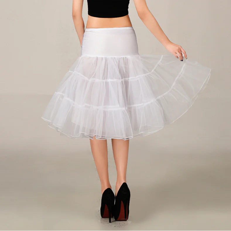 Chic Tulle Midi Skirt for Women