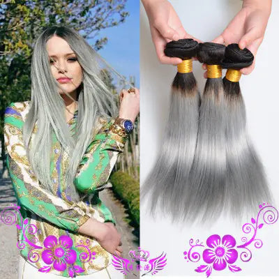 Smokey Gray Brazilian Hair Wig