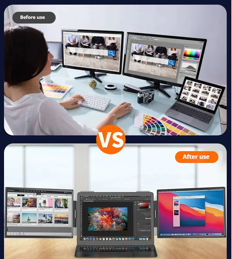 Twin Display Mobile Monitor