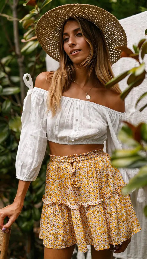 Summer Floral A-line Skirts