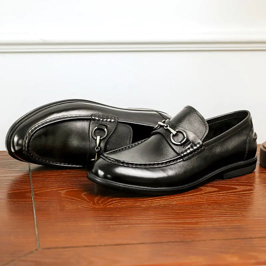 First Layer Cowhide Business Shoes