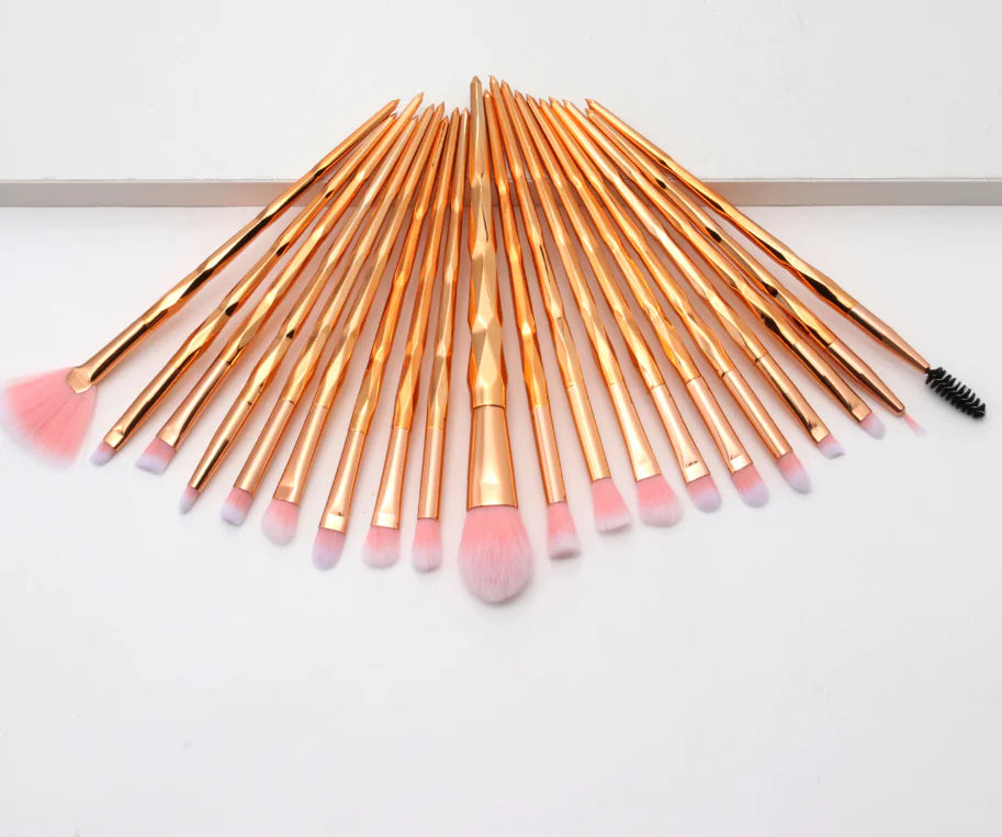 20-Piece Diamond Grip Eye Brush Set