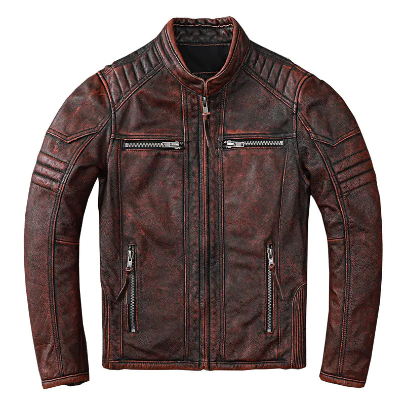 Harley Vintage Leather Biker Jacket