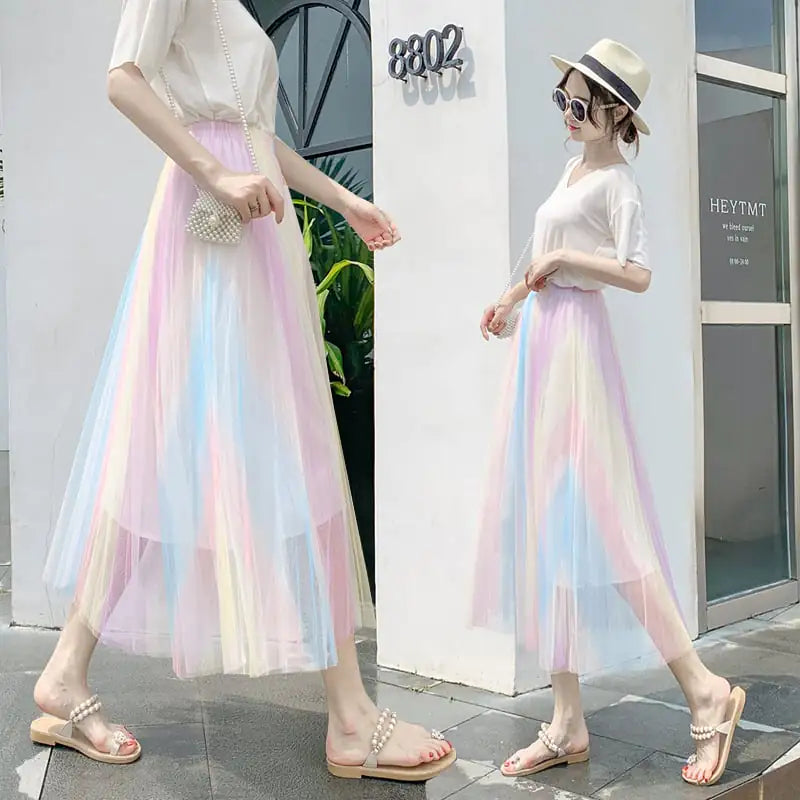 Spectrum Flow Gauze Skirt