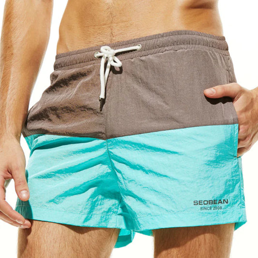 Vibrant Color Block Shorts