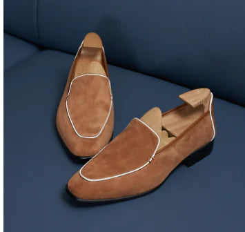 Men's Dual-Tone Professional Leather Shoes