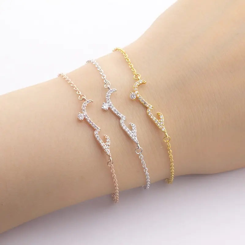 Rose Gold Arabic Love Bangle