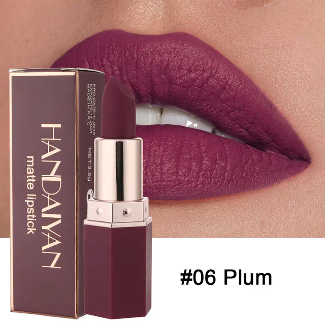 Six-Shade Velvet Matte Lipstick