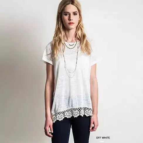 FEMINA Lace Detail Top