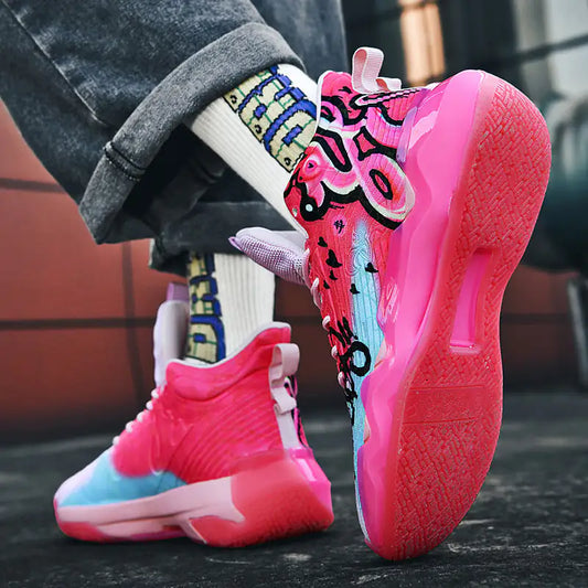 Glow Court High-Top Sneakers