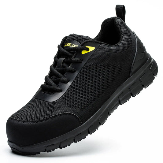 Composite Toe Work Sneakers for Men - Non-Slip, ESD Safe, Lightweight