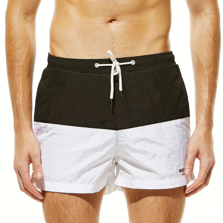 Vibrant Color Block Shorts