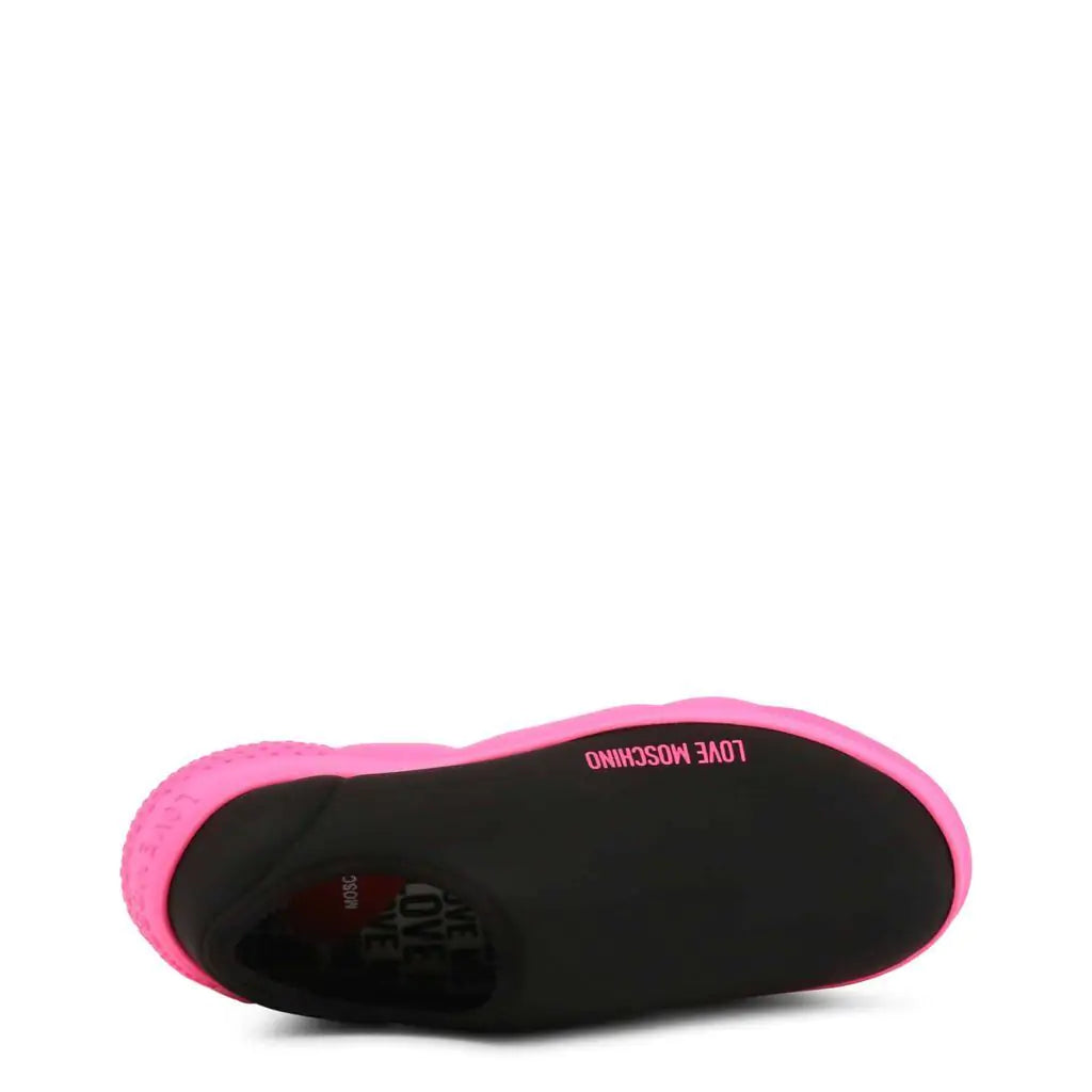 Neon Pink Platform Sneakers