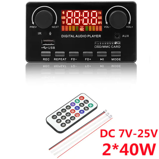 12V Vehicle FM Sound System with MP3 and Decoder