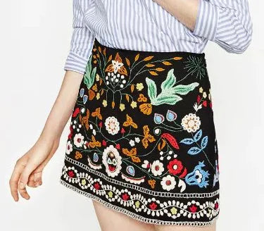 Chic Hand-Stitched A-Line Mini