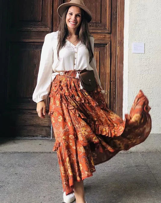 Phoenix Bloom Long Skirt