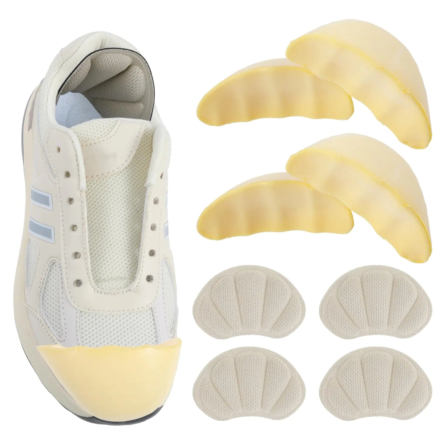 COMNICO Comfort Toe Filler Inserts 2 Pairs - Fit Adjustment for Oversized Shoes, Leather and High Heels