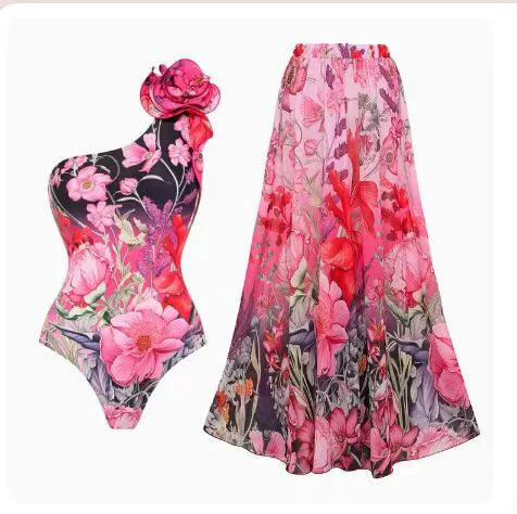Seaside Skirted Swim Set