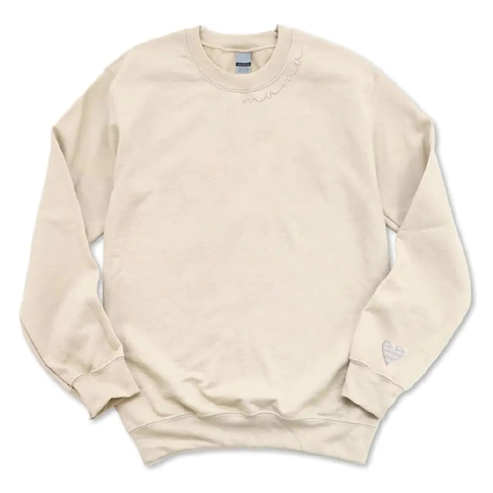 Mom Life Embroidered Sweatshirt